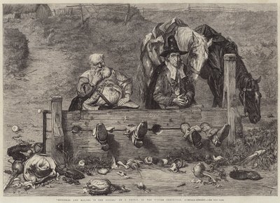 Hudibras og Ralpho i aksjene av John Pettie