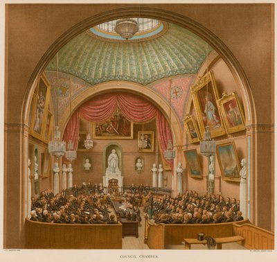 Council Chamber, Guildhall, London av John Phillipp Emslie