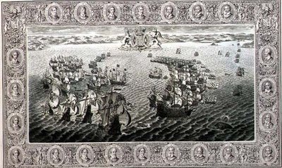Armada (gravering fra et billedvev) av John Pine