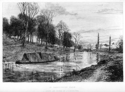 I Cassiobury Park, 1800-tallet. av John Postle Heseltine