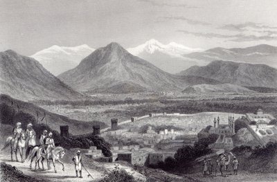 Cabul fra Bala Hissar, gravert av J. Stephenson, ca. 1870 av John Ramage