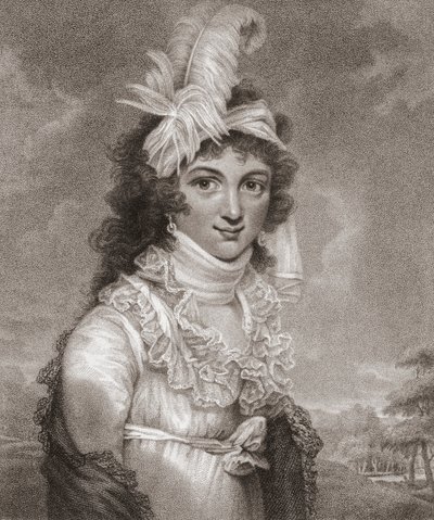 Caroline av Brunswick. Dronning av England. av John Raphael (after) Smith