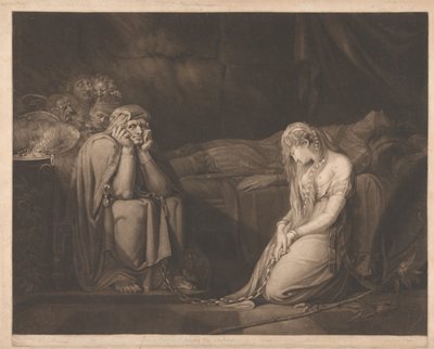 Bellsane og Parzival under Urmas fortryllelse av John Raphael Smith