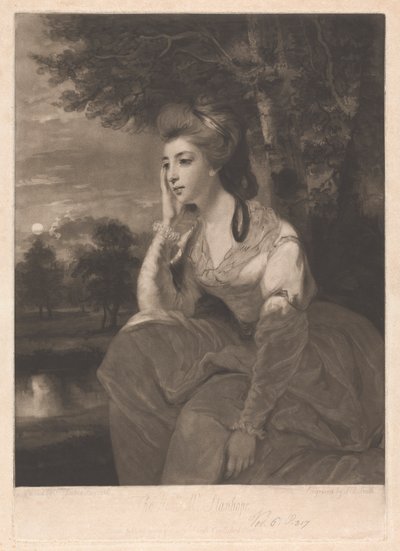 Ærede fru Stanhope av John Raphael Smith