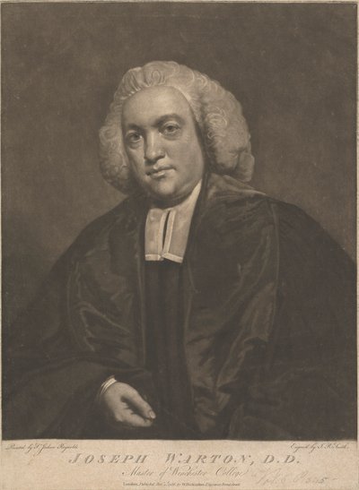 Joseph Warton, mester ved Winchester College av John Raphael Smith