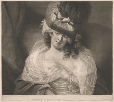 Kjærlighet i øynene hennes sitter og spiller av John Raphael Smith