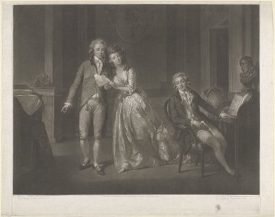 Portrett av Louise, prinsesse av Orange-Nassau, Willem I Frederik, konge av Nederland, og Frederik, prins av Orange-Nassau av John Raphael Smith