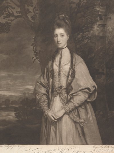 Den ærede Mrs. Anne Seymour Damer (født Conway) av John Raphael Smith