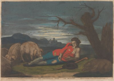 Den fortapte sønn i elendighet (1 av 5) av John Raphael Smith
