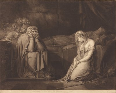 Belisane og Parcival under fortryllelsen til Urma av John Raphael Smith after Henry Fuseli