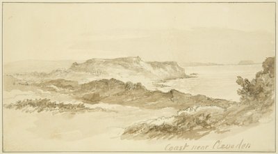 Kyst nær Clevedon av John Reverend Eden