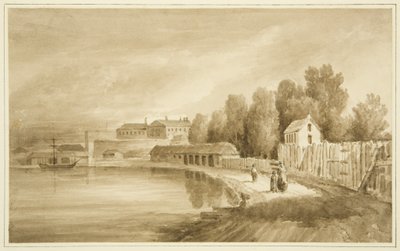 Ropewalk og baksiden av New Gaol av John Reverend Eden