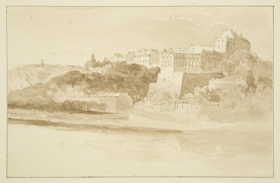 Utsikt fra Rownham som viser Windsor Terrace (blyant og akvarell på papir) av John Reverend Eden