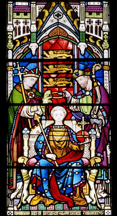 The Coronation of Henry III, 1860 (farget glass) av John Richard Clayton
