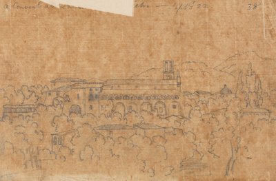 Et kloster ved La Cava nær Vietri, 22. september av John Robert Cozens