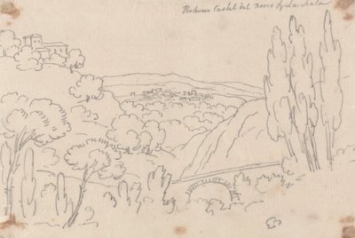 Mellom Castel del Bosco og La Scala av John Robert Cozens