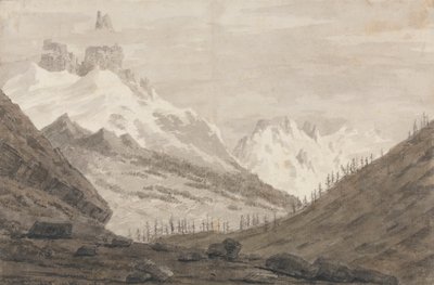 Mellom Chamonix og Martigny av John Robert Cozens