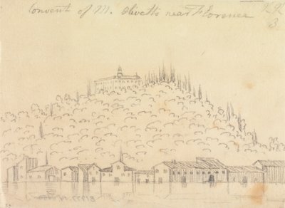 Klosteret Monte Olivetto nær Firenze av John Robert Cozens