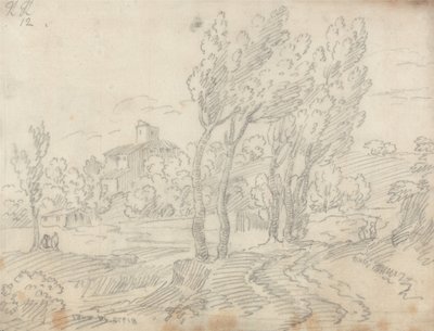 Klosteret Monte Olivetto nær Firenze av John Robert Cozens