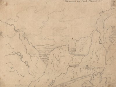 Nedstigning til Pont de Beauvoisin av John Robert Cozens