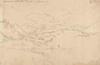 Inngang til Tirol, 4. juni av John Robert Cozens