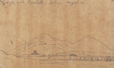 Festning i Boschetto, Portici, 26. august av John Robert Cozens