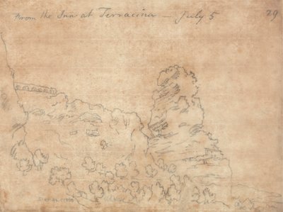 Fra Inn at Terracina av John Robert Cozens