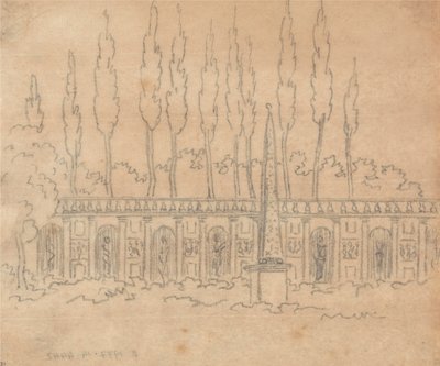 I hagen til en villa av John Robert Cozens