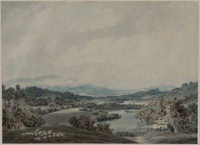 Italiensk landskap, ca. 1790-1792. av John Robert Cozens