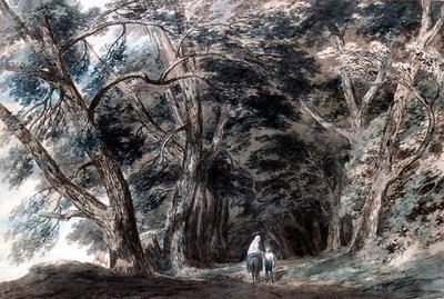 Galleria di Sopra, over Albanosjøen, Italia av John Robert Cozens