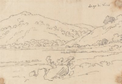 Vico innsjø av John Robert Cozens