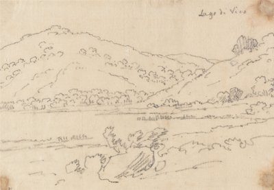 Vico-sjøen av John Robert Cozens