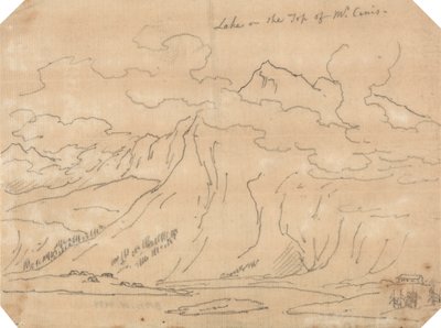 Innsjø på toppen av Mont Cenis av John Robert Cozens