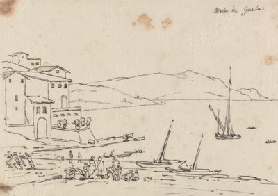 Mola i Gaeta av John Robert Cozens
