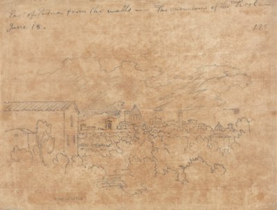 En del av Padua fra murene av John Robert Cozens