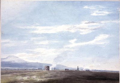 Gravrester i Campagna nær Roma, ca. 1783 (akvarell over blyant på papir) av John Robert Cozens