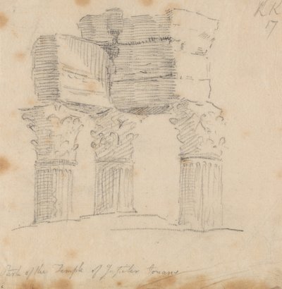 Jupiter tordenmannens tempel av John Robert Cozens