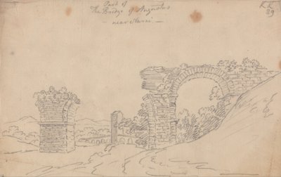 Augustus-broen nær Narni av John Robert Cozens
