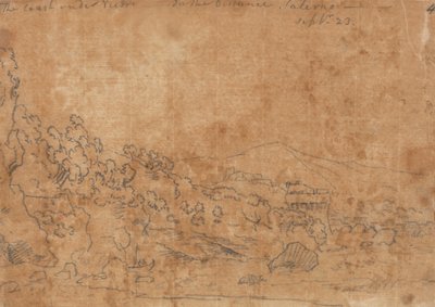 Kysten under Vietri av John Robert Cozens