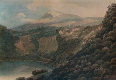 Innsjøen og byen Nemi, 1778 av John Robert Cozens