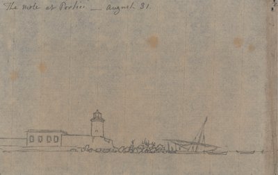Muldvarpen på Portici, 31. august av John Robert Cozens
