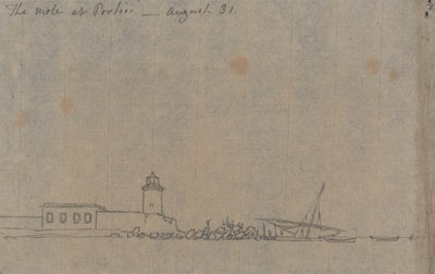 Muldvarpen på Portici, 31. august av John Robert Cozens