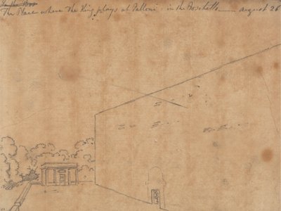 Stedet der kongen spiller på Palloni av John Robert Cozens