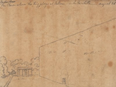 Stedet der kongen spiller på Palloni av John Robert Cozens