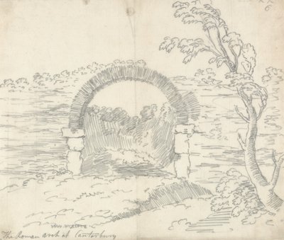 Den romerske buen på Canterbury av John Robert Cozens
