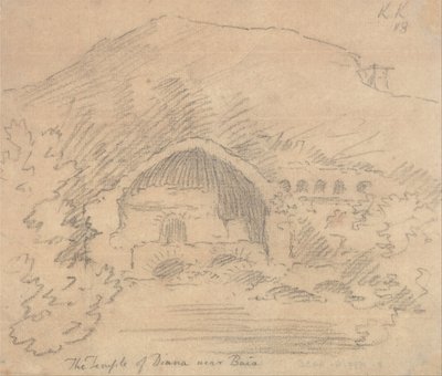 Diana-tempelet nær Baia av John Robert Cozens
