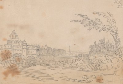 Utsikt over Vatikanet av John Robert Cozens
