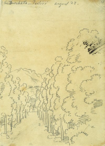 Woodland, fra et album med sporing av John Robert Cozens