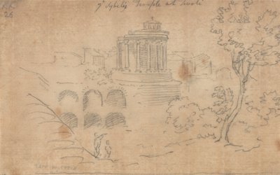 Ye Sybils tempel i Tivoli av John Robert Cozens