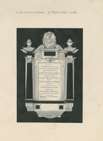 Ingestre - nettbrett til Frances (Hesilrige) Chetwynd: maleri og [1800-tallet] (maleri) av John Robert Fernyhough